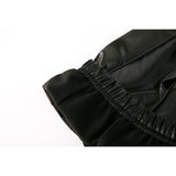 Faux Leather Black Leggings Girls