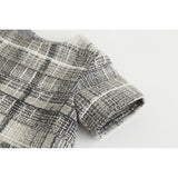 Autumn Plaid Pocket Dress Girls