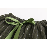 Red Dot Ribbon Dress Girls