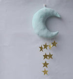 Crib Mobile Hanging Cloud And Star  - Nordic Nursery Decor