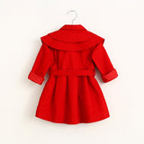 Trench Coat With Waist Belt Girls